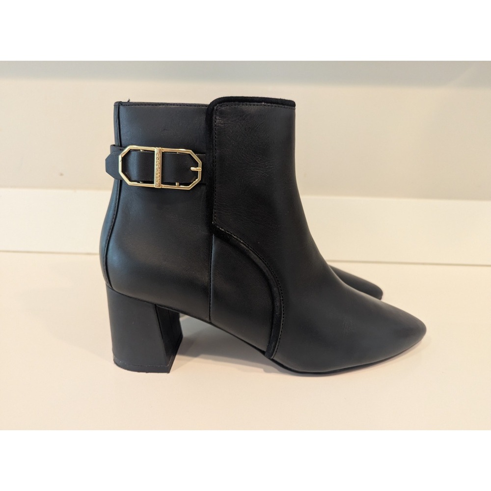 COLE HAAN Modern Classics Ettie Dress Booties Boots Black leather Size 7.5 M